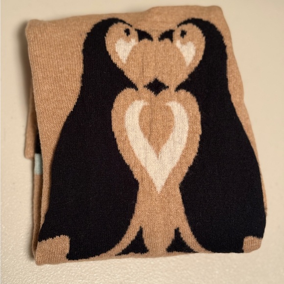 MAEVE By Anthropologie Cute Critter Cashmere Penguin Sweater Small - Picture 13 of 13
